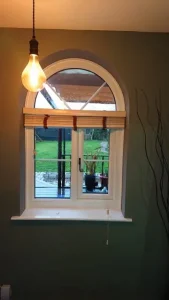 Double glazed arched window