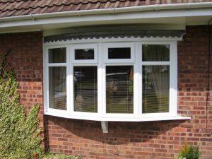 Double glazed bow windows