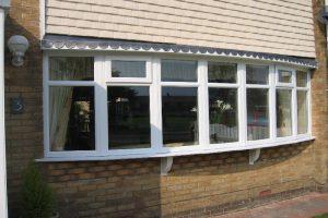 Double glazed bow windows