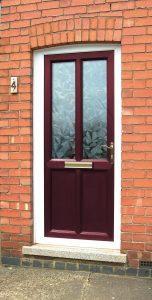 Coloured double glazed door