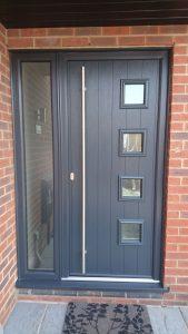 Grey composite door