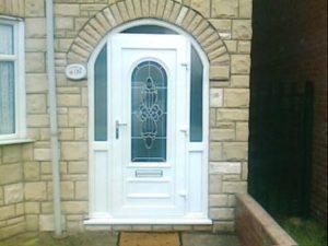 Arched front door