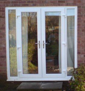 French doors with side panels